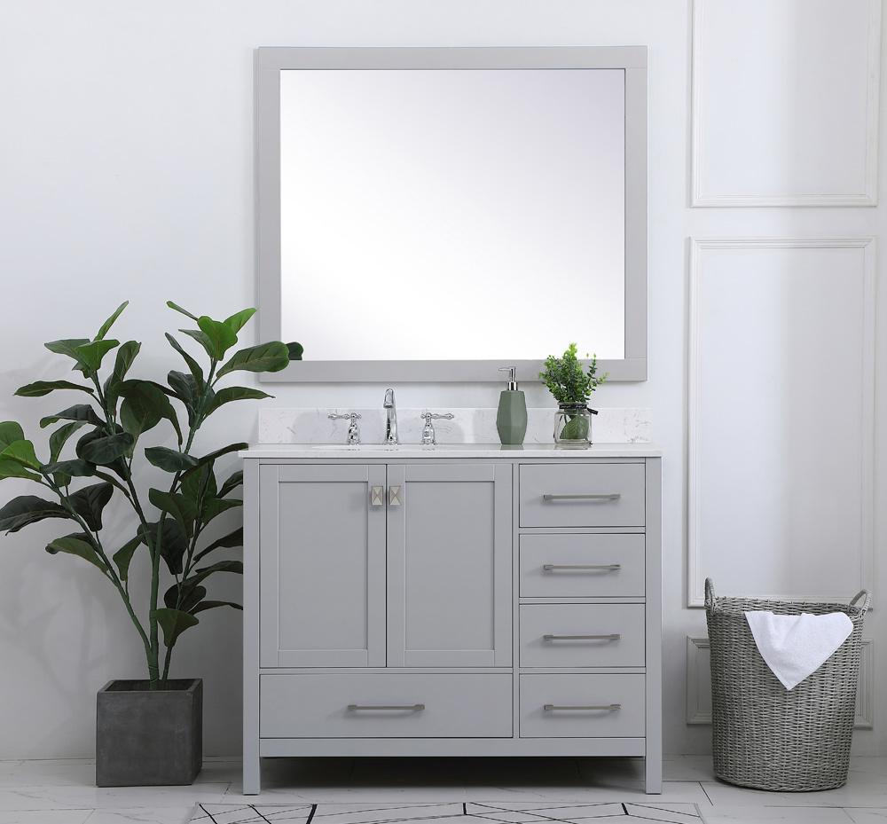 Elegant Furniture & Lighting - Irene 42 inch Single Bathroom Vanity in Gray - VF18842GR veiw 10