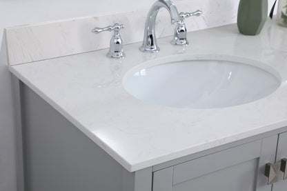 Elegant Furniture & Lighting - Irene 42 inch Single Bathroom Vanity in Gray with Backsplash - VF18842GR-BS veiw 11