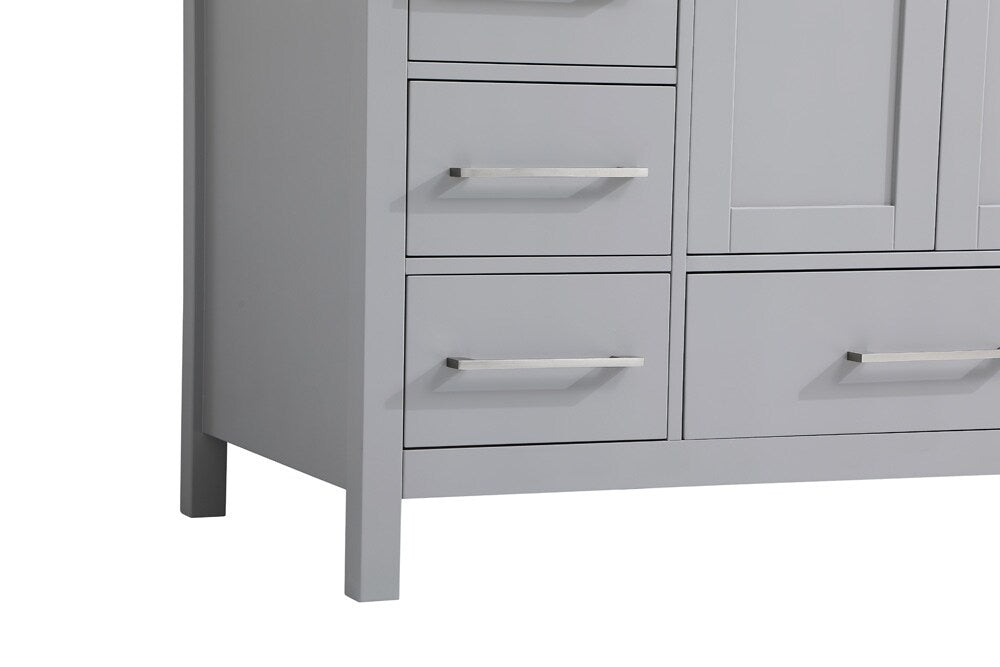 Elegant Furniture & Lighting - Irene 48 inch Single Bathroom Vanity in Gray with Backsplash - VF18848GR-BS veiw 5