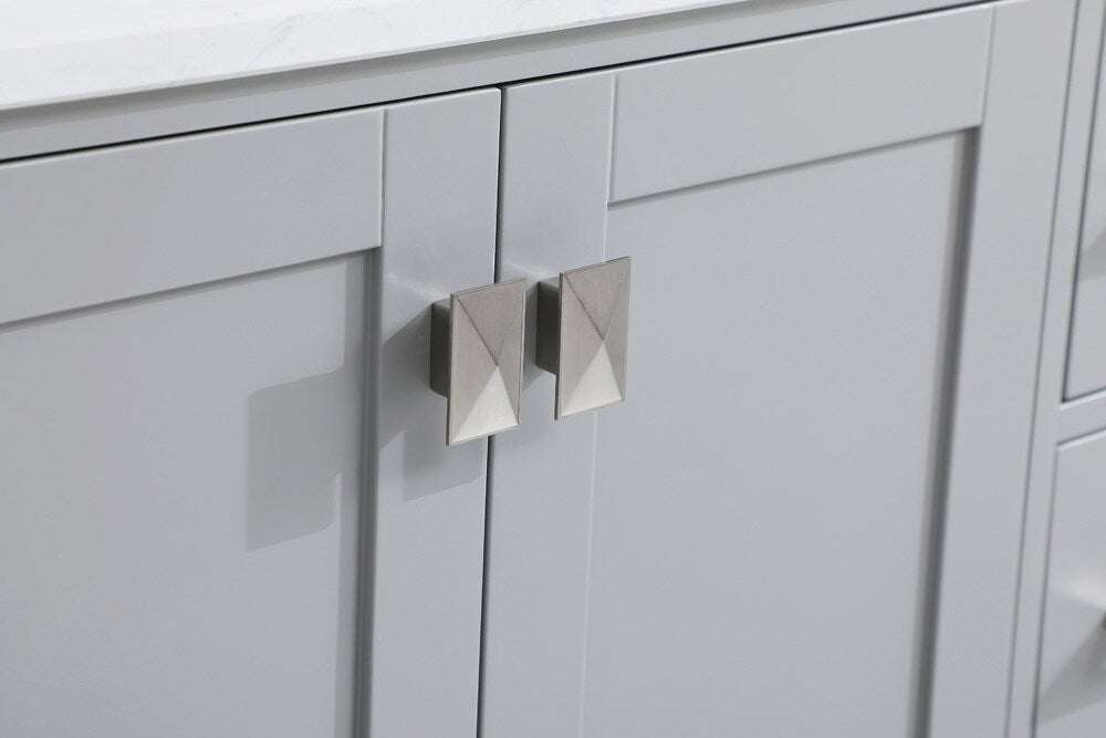 Elegant Furniture & Lighting - Irene 48 inch Single Bathroom Vanity in Gray with Backsplash - VF18848GR-BS veiw 6