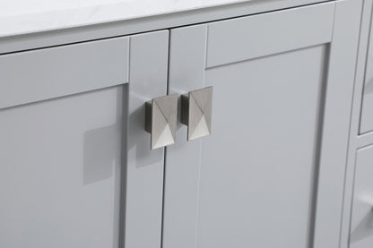 Elegant Furniture & Lighting - Irene 48 inch Single Bathroom Vanity in Gray with Backsplash - VF18848GR-BS veiw 6
