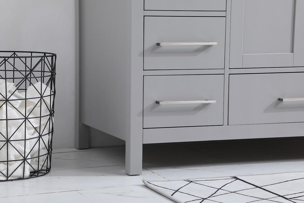 Elegant Furniture & Lighting - Irene 48 inch Single Bathroom Vanity in Gray with Backsplash - VF18848GR-BS veiw 12