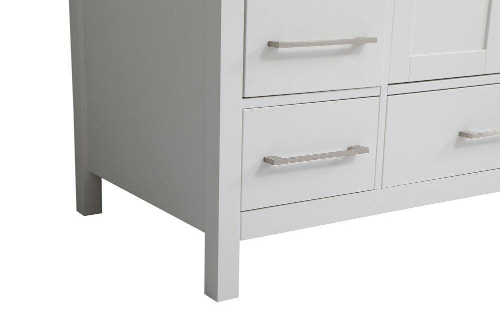 Elegant Furniture & Lighting - Irene 48 inch Single Bathroom Vanity in White with Backsplash - VF18848WH-BS veiw 5