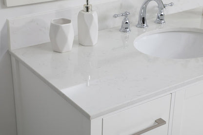 Elegant Furniture & Lighting - Irene 48 inch Single Bathroom Vanity in White with Backsplash - VF18848WH-BS veiw 11