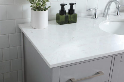 Elegant Furniture & Lighting - Irene 54 Inch SIngle Bathroom Vanity In Grey - VF18854GR veiw 6