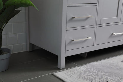 Elegant Furniture & Lighting - Irene 54 Inch SIngle Bathroom Vanity In Grey - VF18854GR veiw 7