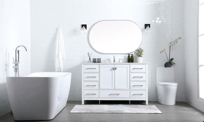 Elegant Furniture & Lighting - Irene 54 Inch SIngle Bathroom Vanity In White - VF18854WH veiw 5