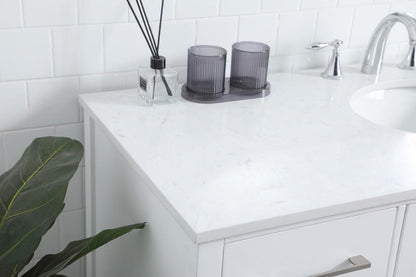 Elegant Furniture & Lighting - Irene 54 Inch SIngle Bathroom Vanity In White - VF18854WH veiw 6