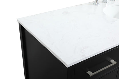 Elegant Furniture & Lighting - Irene 60 inch Single bathroom vanity in black - VF18860BK veiw 4