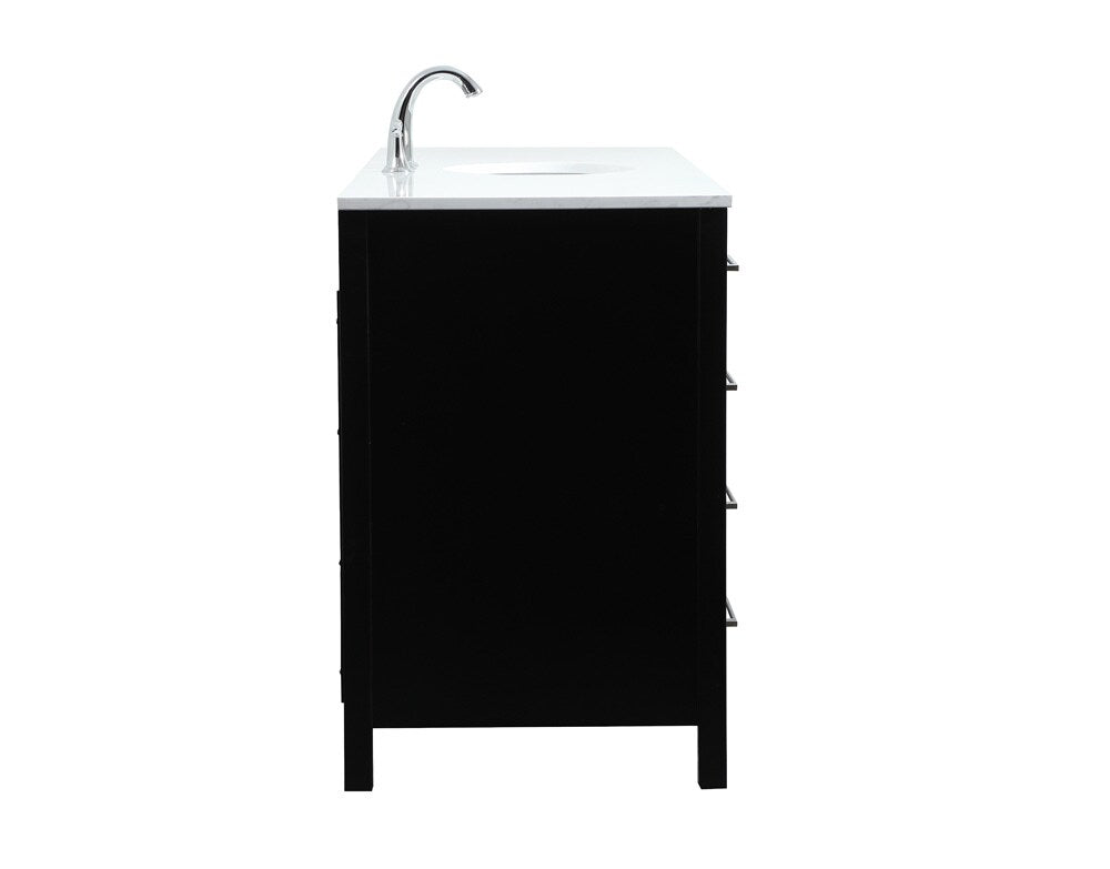 Elegant Furniture & Lighting - Irene 60 inch Single bathroom vanity in black - VF18860BK veiw 7