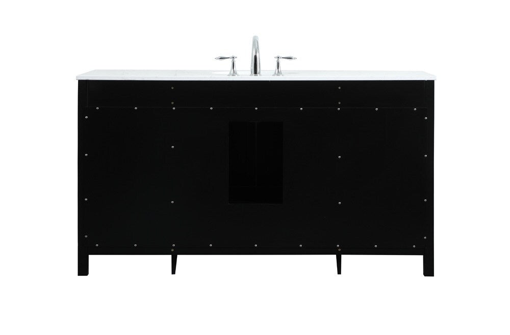 Elegant Furniture & Lighting - Irene 60 inch Single bathroom vanity in black - VF18860BK veiw 8