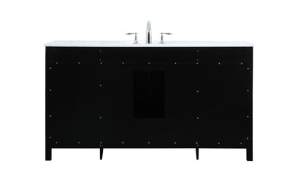 Elegant Furniture & Lighting - Irene 60 inch Single bathroom vanity in black - VF18860BK veiw 8