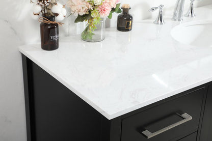 Elegant Furniture & Lighting - Irene 60 inch Single bathroom vanity in black - VF18860BK veiw 12