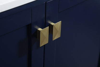 Elegant Furniture & Lighting - Irene 60 inch Single bathroom vanity in blue - VF18860BL veiw 5