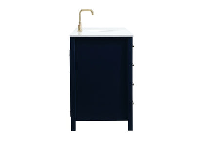 Elegant Furniture & Lighting - Irene 60 inch Single bathroom vanity in blue - VF18860BL veiw 7