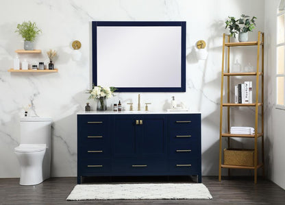 Elegant Furniture & Lighting - Irene 60 inch Single bathroom vanity in blue - VF18860BL veiw 11
