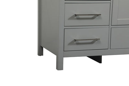 Elegant Furniture & Lighting - Irene 60 inch Single bathroom vanity in grey - VF18860GR veiw 6