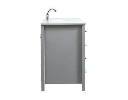 Elegant Furniture & Lighting - Irene 60 inch Single bathroom vanity in grey - VF18860GR veiw 7