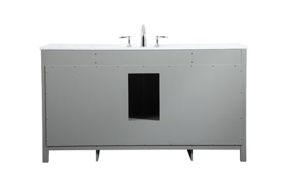 Elegant Furniture & Lighting - Irene 60 inch Single bathroom vanity in grey - VF18860GR veiw 8
