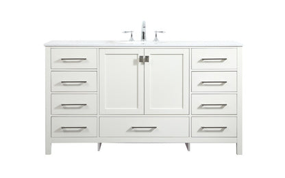 Elegant Furniture & Lighting - Irene 60 inch Single bathroom vanity in white - VF18860WH veiw 1
