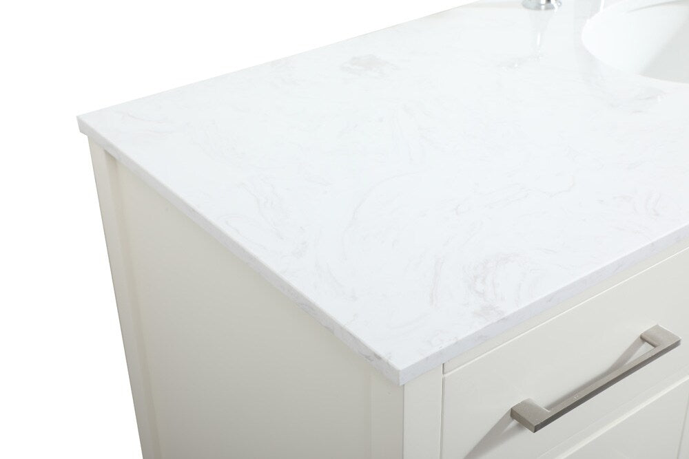Elegant Furniture & Lighting - Irene 60 inch Single bathroom vanity in white - VF18860WH veiw 4