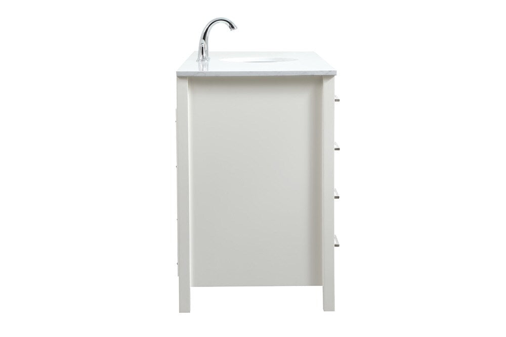 Elegant Furniture & Lighting - Irene 60 inch Single bathroom vanity in white - VF18860WH veiw 7