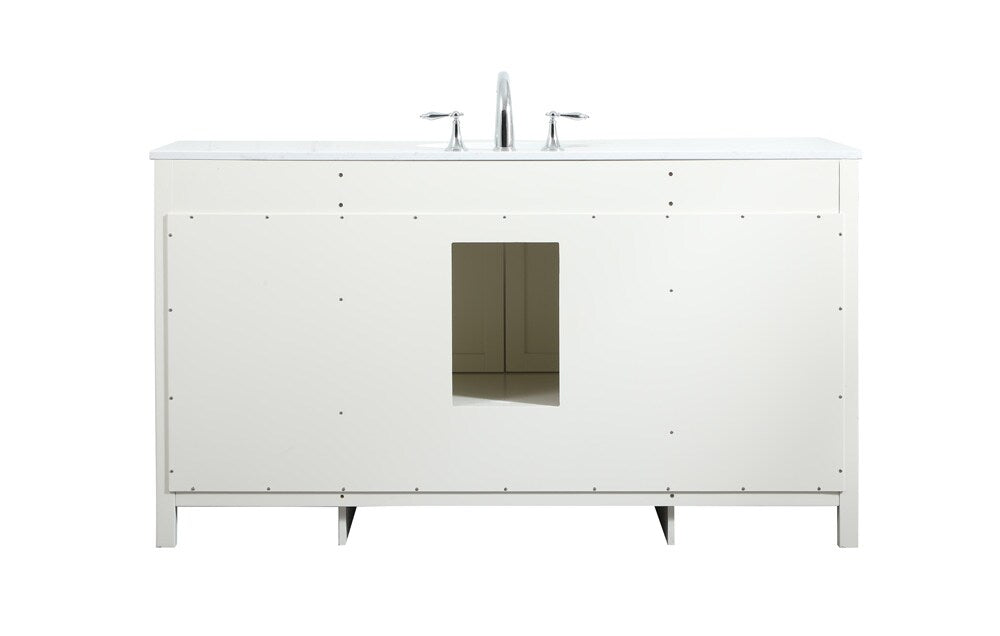 Elegant Furniture & Lighting - Irene 60 inch Single bathroom vanity in white - VF18860WH veiw 8