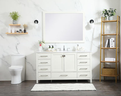 Elegant Furniture & Lighting - Irene 60 inch Single bathroom vanity in white - VF18860WH veiw 11