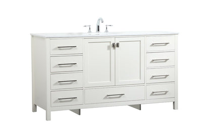 Elegant Furniture & Lighting - Irene 60 inch Single bathroom vanity in white - VF18860WH veiw 14