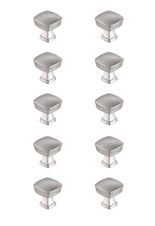 Elegant Furniture & Lighting - Irvin 1.3in Brushed Nickel Square Knob Multipack (Set of 10) - KB2022-NK-10PK veiw 1