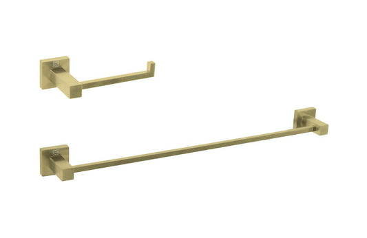 Elegant Furniture & Lighting - Isla 2-Piece Bathroom Hardware Set in Brushed Gold - HWB-12S2BGD veiw 1