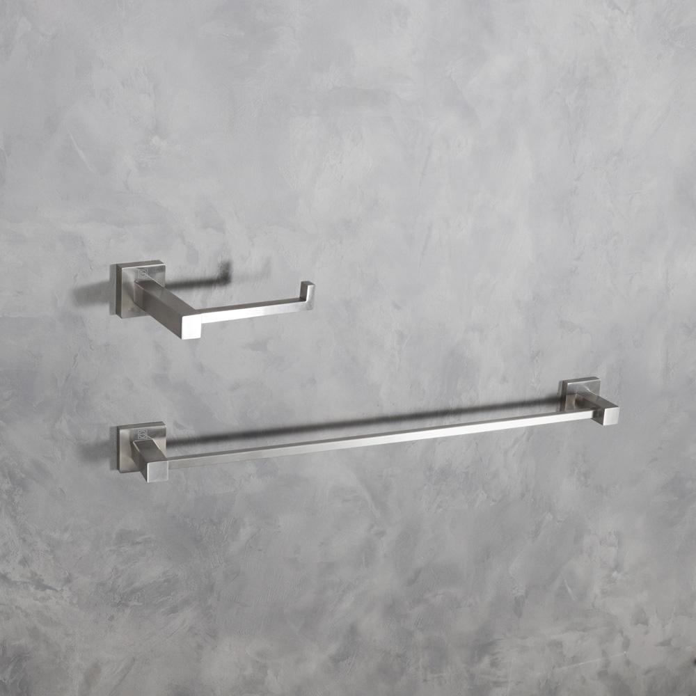 Elegant Furniture & Lighting - Isla 2-Piece Bathroom Hardware Set in Brushed Nickel - HWB-12S2BNK veiw 2
