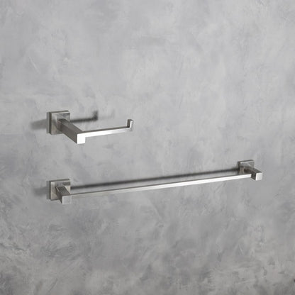 Elegant Furniture & Lighting - Isla 2-Piece Bathroom Hardware Set in Brushed Nickel - HWB-12S2BNK veiw 2