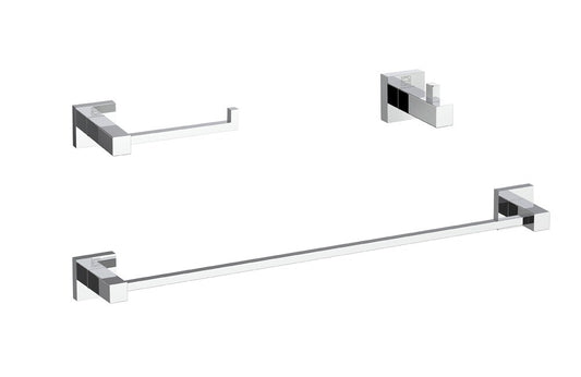 Elegant Furniture & Lighting - Isla 3-Piece Bathroom Hardware Set in Chrome - HWB-12S3HPCH veiw 1