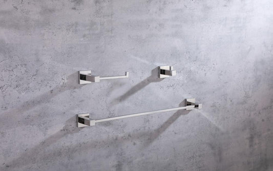 Elegant Furniture & Lighting - Isla 3-Piece Bathroom Hardware Set in Chrome - HWB-12S3HPCH veiw 2