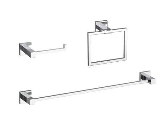 Elegant Furniture & Lighting - Isla 3-Piece Bathroom Hardware Set in Chrome - HWB-12S3RPCH veiw 1