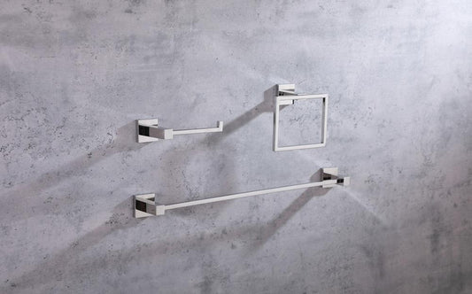 Elegant Furniture & Lighting - Isla 3-Piece Bathroom Hardware Set in Chrome - HWB-12S3RPCH veiw 2