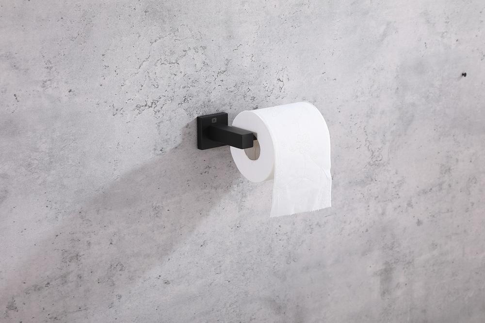 Elegant Furniture & Lighting - Isla 3-Piece Bathroom Hardware Set in Matte Black - HWB-12S3RMBK veiw 4