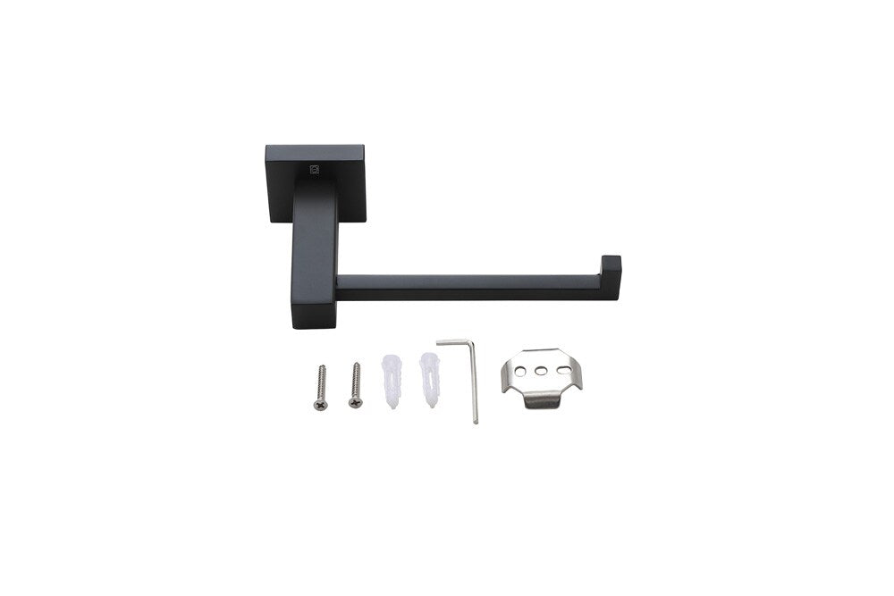 Elegant Furniture & Lighting - Isla 3-Piece Bathroom Hardware Set in Matte Black - HWB-12S3RMBK veiw 7