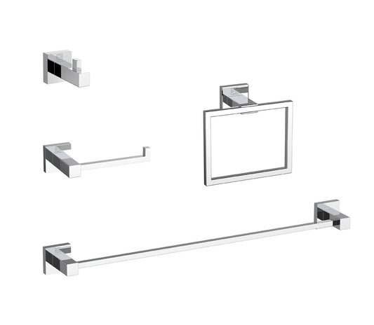 Elegant Furniture & Lighting - Isla 4-Piece Bathroom Hardware Set in Chrome - HWB-12S4PCH veiw 1