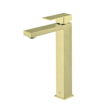 Elegant Furniture & Lighting - Jakob Single Hole Single Handle Bathroom Faucet in Brushed Gold - FAV-1002BGD veiw 1