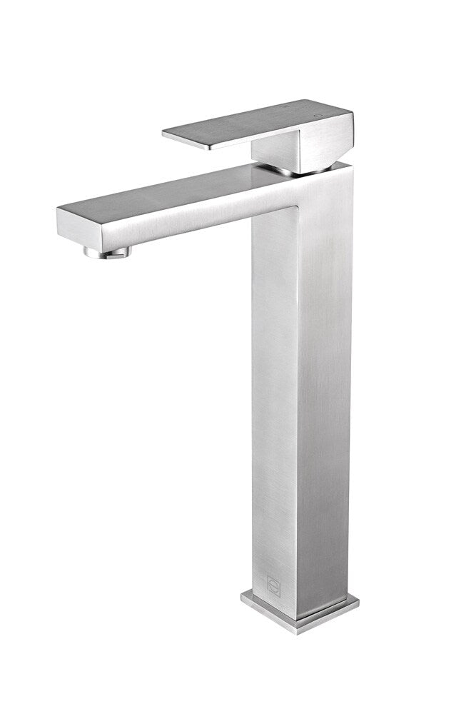 Elegant Furniture & Lighting - Jakob Single Hole Single Handle Bathroom Faucet in Brushed Nickel - FAV-1002BNK veiw 1