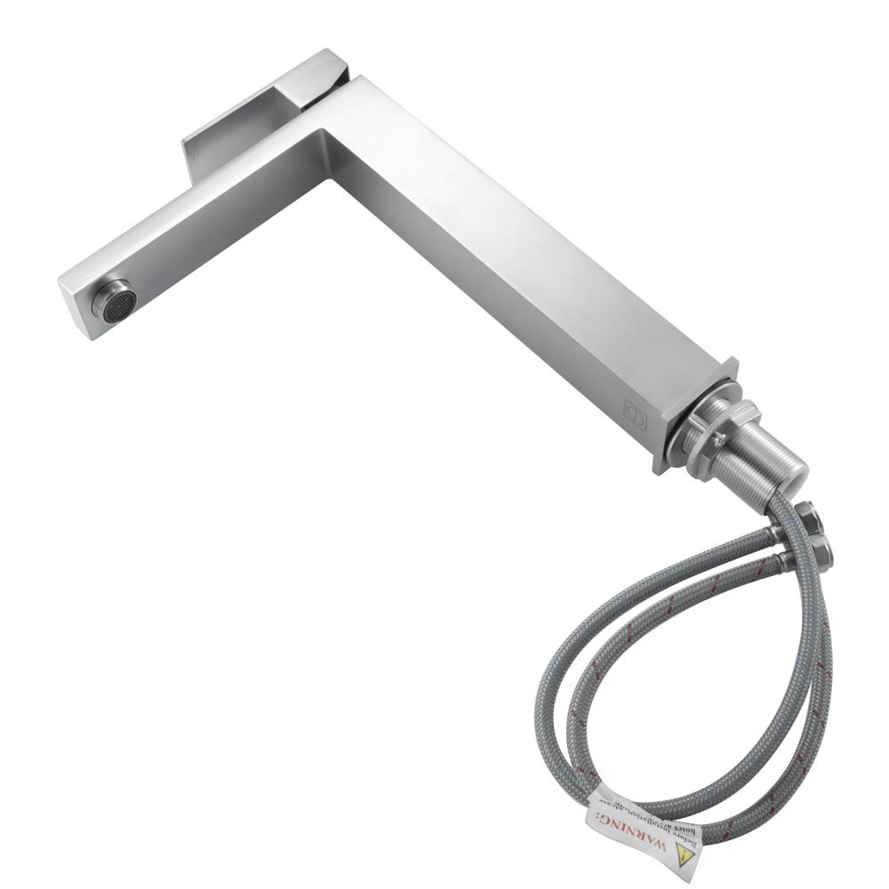 Elegant Furniture & Lighting - Jakob Single Hole Single Handle Bathroom Faucet in Brushed Nickel - FAV-1002BNK veiw 7