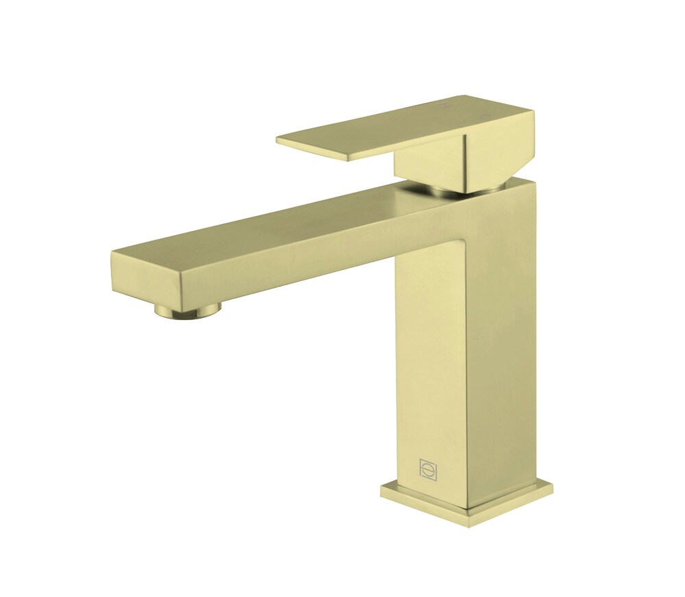 Elegant Furniture & Lighting - Jakob Single Hole Single Handle Bathroom Faucet in Brushed Gold - FAV-1001BGD veiw 1