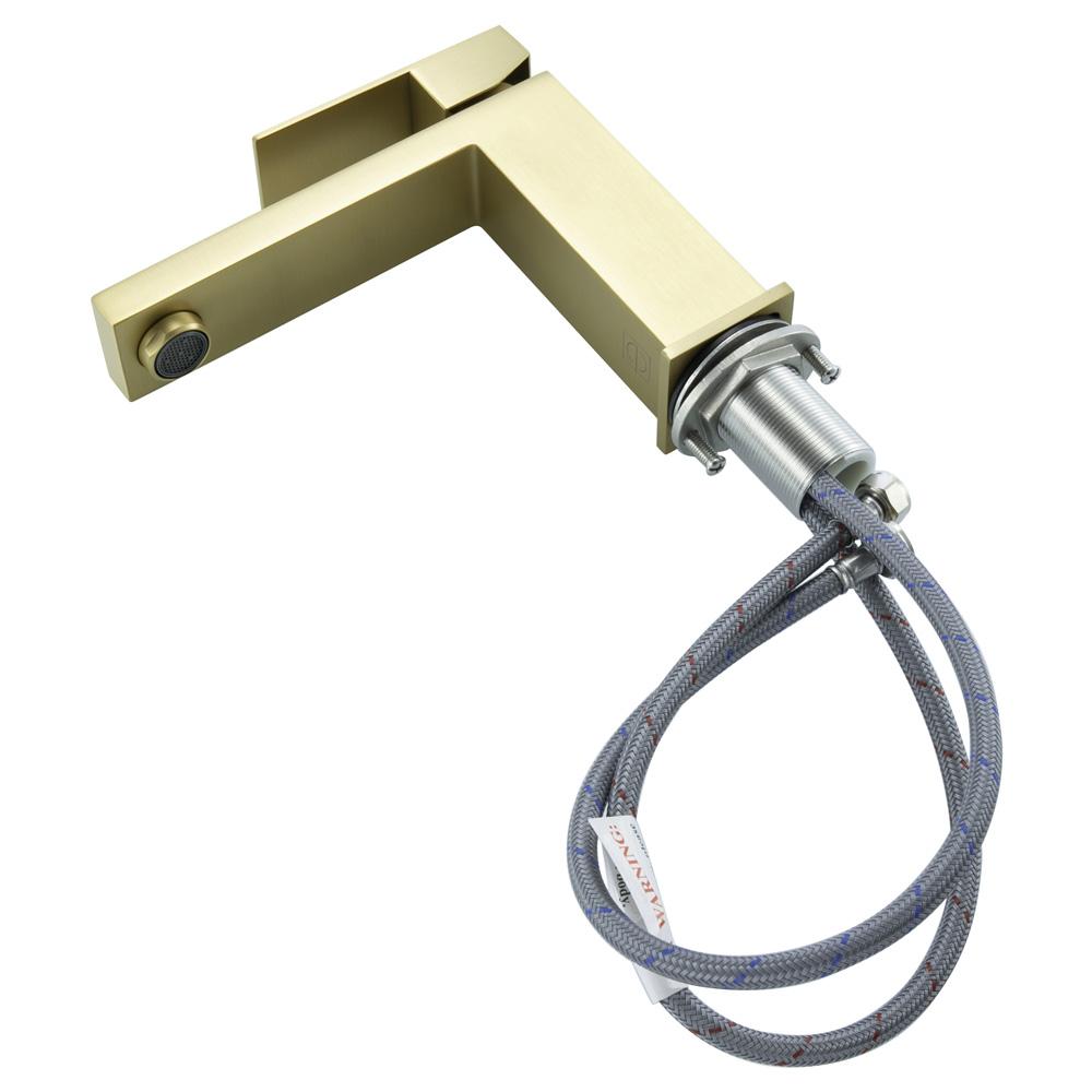 Elegant Furniture & Lighting - Jakob Single Hole Single Handle Bathroom Faucet in Brushed Gold - FAV-1001BGD veiw 7
