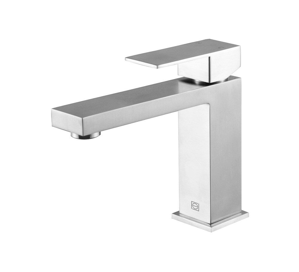 Elegant Furniture & Lighting - Jakob Single Hole Single Handle Bathroom Faucet in Brushed Nickel - FAV-1001BNK veiw 1