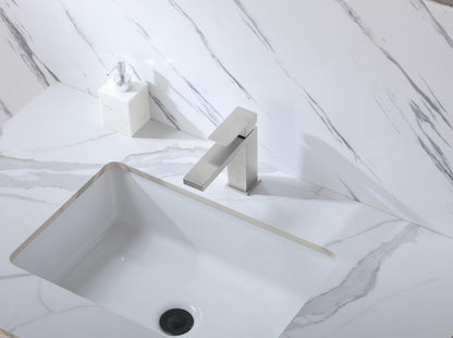 Elegant Furniture & Lighting - Jakob Single Hole Single Handle Bathroom Faucet in Brushed Nickel - FAV-1001BNK veiw 3