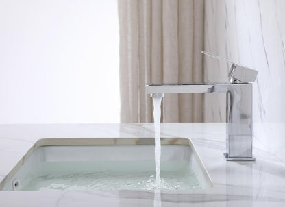 Elegant Furniture & Lighting - Jakob Single Hole Single Handle Bathroom Faucet in Chrome - FAV-1001PCH veiw 5