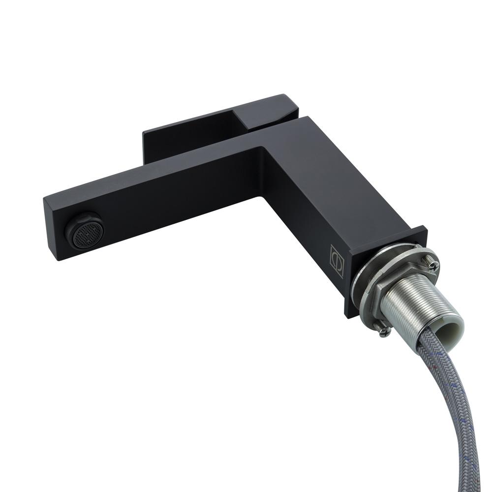 Elegant Furniture & Lighting - Jakob Single Hole Single Handle Bathroom Faucet in Matte Black - FAV-1001MBK veiw 7