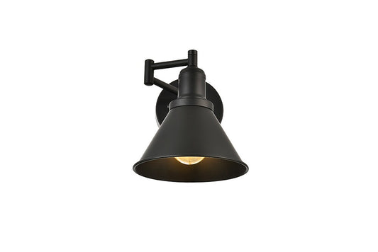 Elegant Furniture & Lighting - Judson 1 light Black swing arm wall sconce - LD7326W7BLK veiw 1